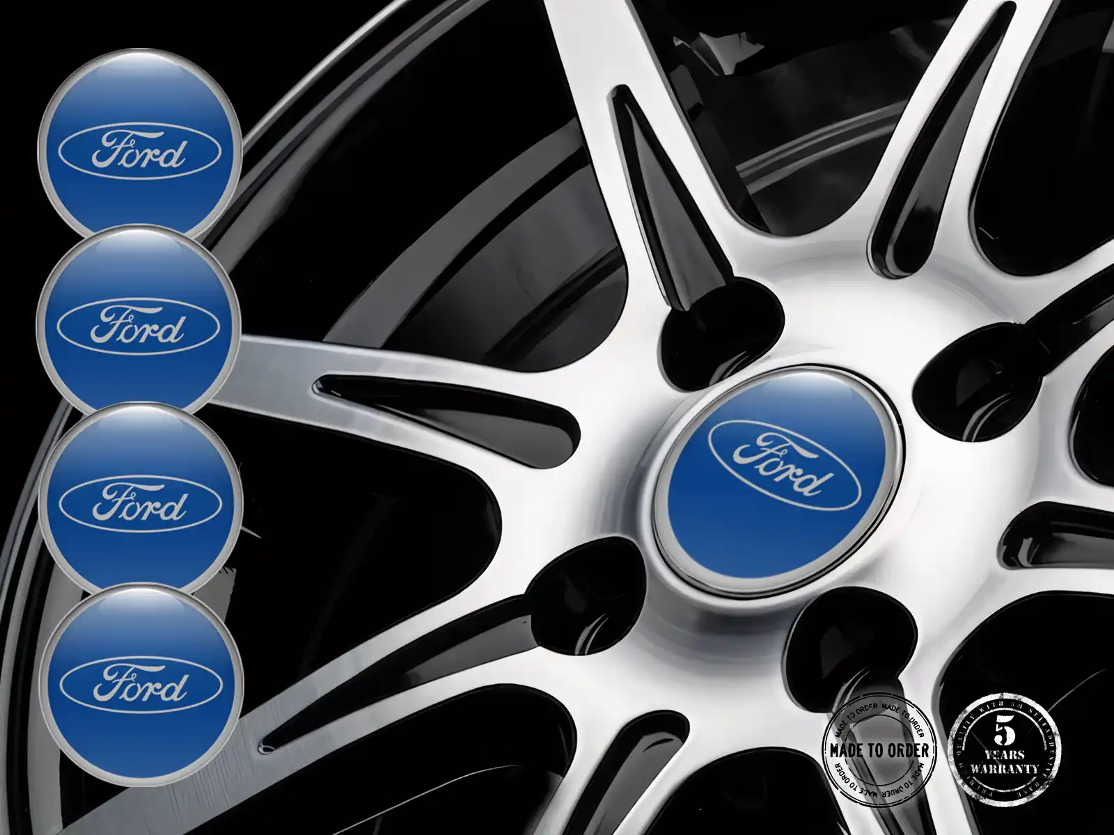 Ford Epoxy Dome Stickers Wheel Emblem Brand